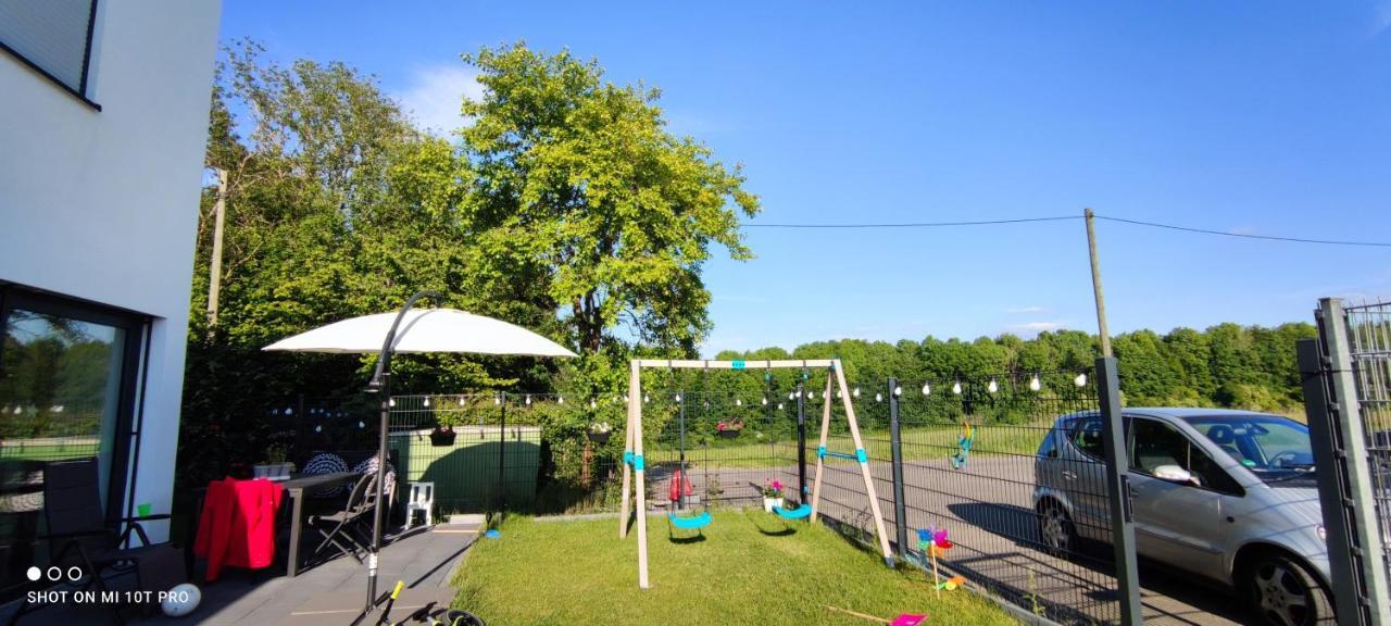 Ferienwohnung Neue Doppelhaushälfte mit Terrasse, Balkon und Garten Remscheid Exterior foto